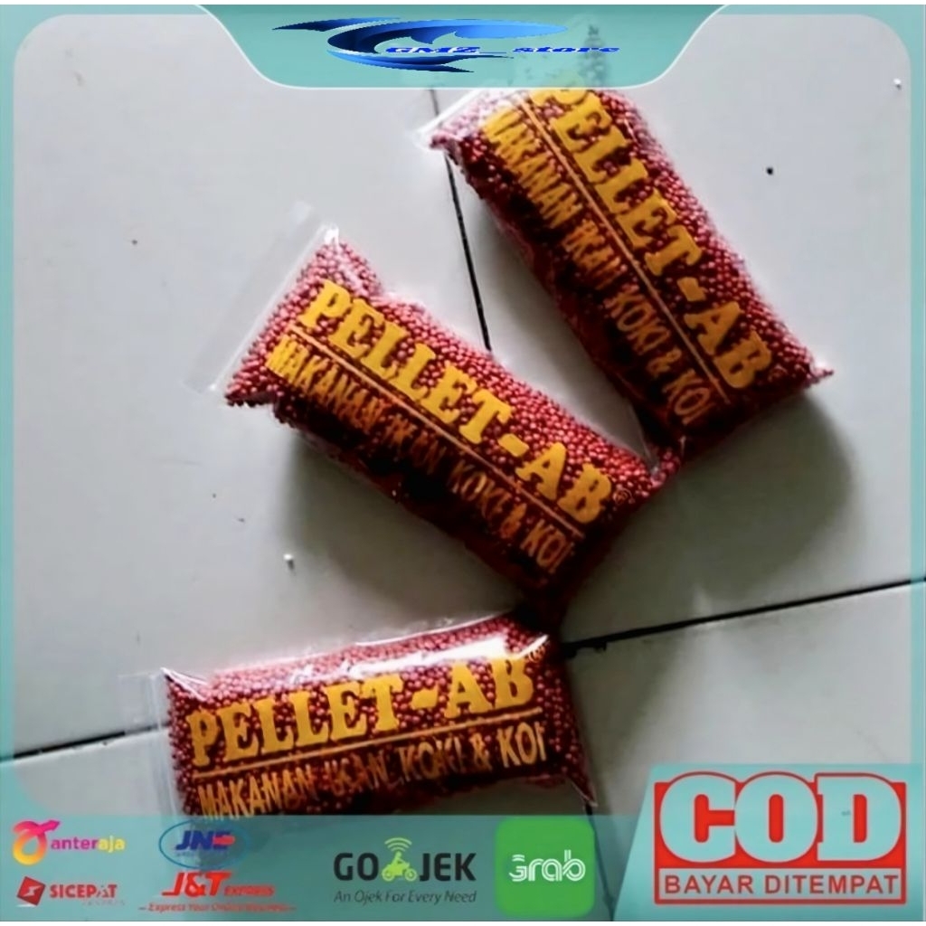 Makanan Ikan Pelet 5mm Koki/ Koi /Lele Warna Merah 5mm Ukuran Pellet-AB