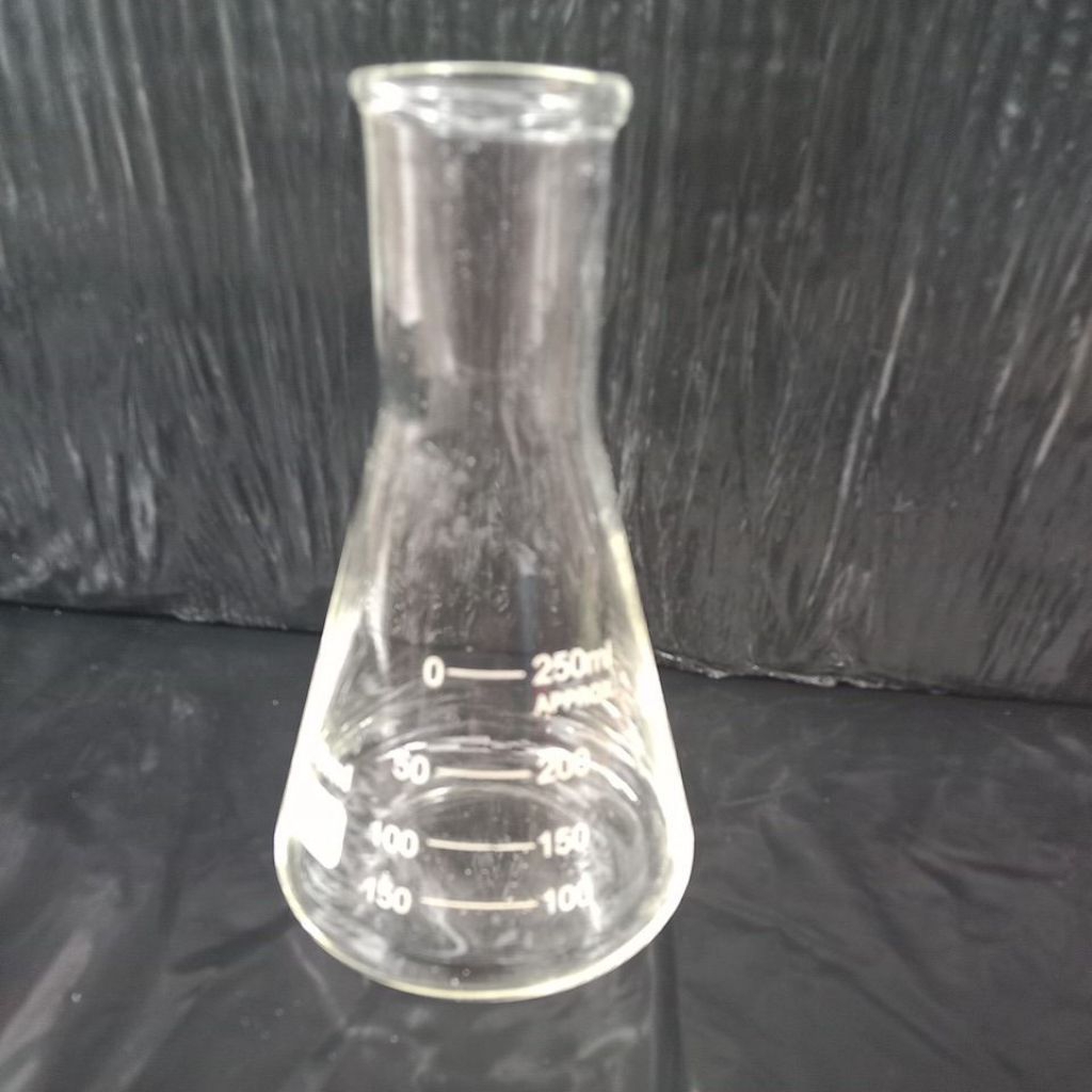 labu erlenmeyer 250 ml, gelas kimia, gelas ukur, kit pernapasan, ipa biologi