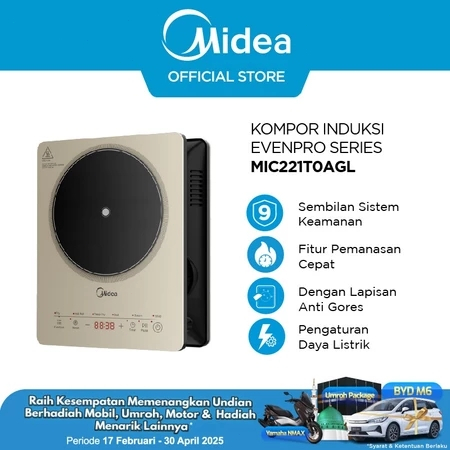 MIDEA Induction Cooker MIC Series – Kompor Canggih 120W – Cocok untuk Rumah & Kos