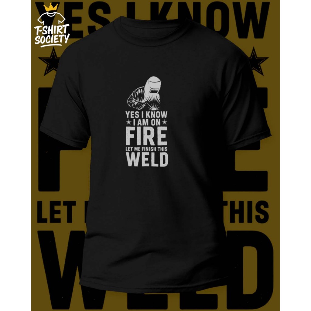 Kaos Welder | Kaos Tukang Las | Kaos Welder Cotton Combed 24s | Kaos Hitam Welder / Tukang Las | Wel
