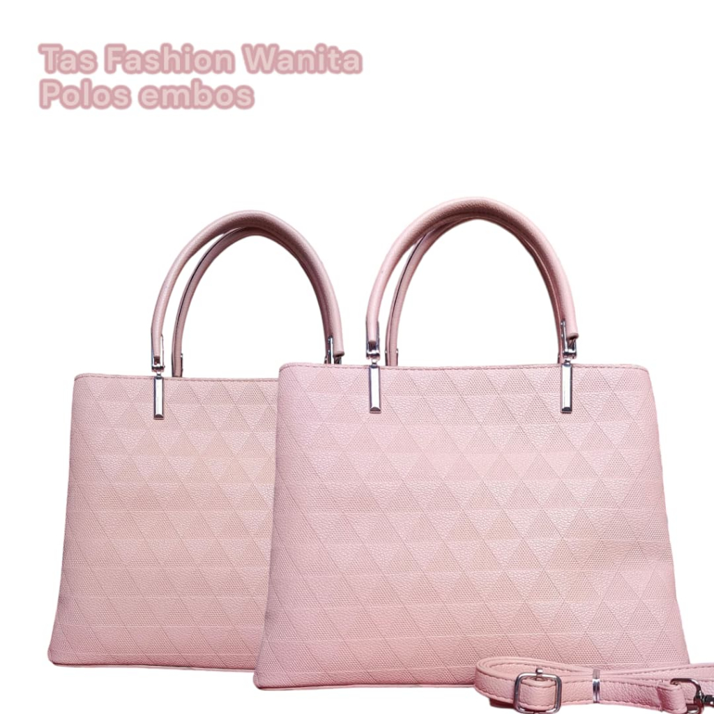 Tas Wanita import Warns Pink | Tas Bahan Premium | Tas Fashion Wanita Polos Embos