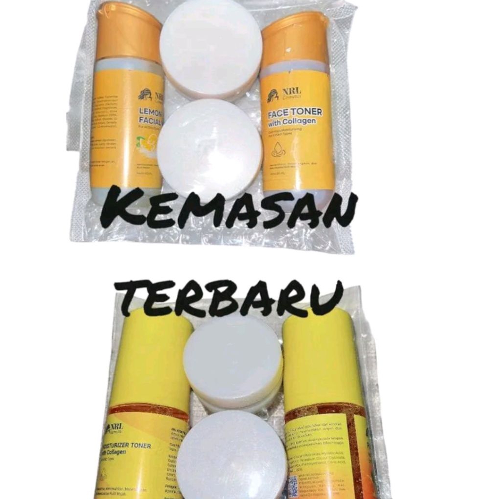 CREAM NRL EKONOMIS NRL KOSMETIK KEMASAN BARU BPOM/ untuk wajah flek acne glow