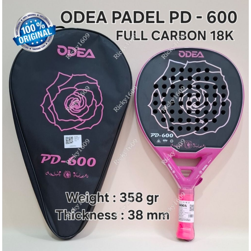 ODEA PADEL RACKET PD-600 18K / RAKET PADEL ODEA PD-600 18K - ORIGINAL ODEA MADE IN CHINA