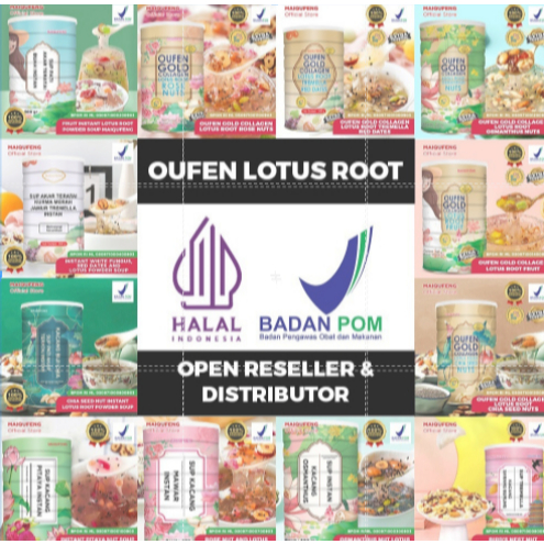 

OUFEN LOTUS ROOT POWDER BUBUK AKAR TERATAI MAKANAN DIET