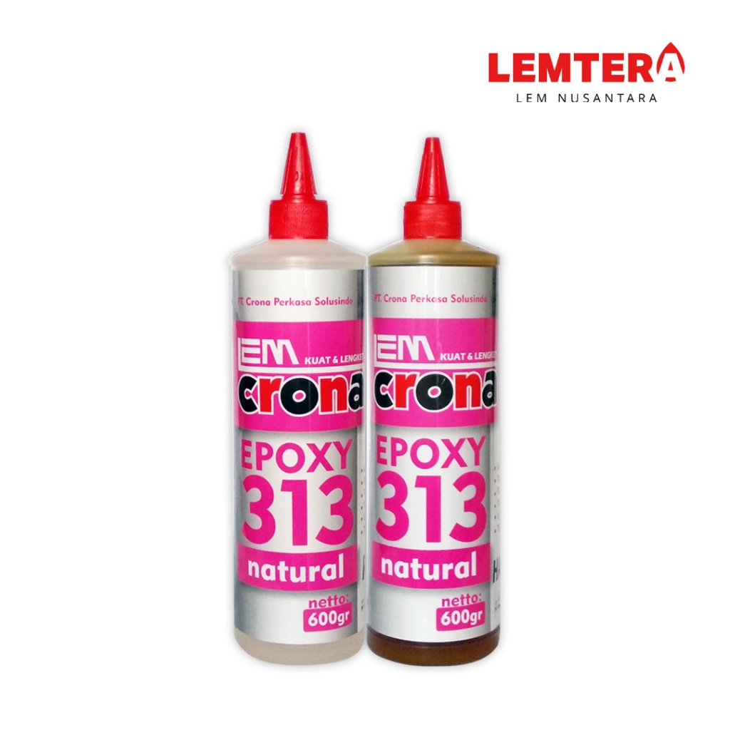 Crona 313 Natural (Resin + Hardener) - Lem Epoxy - Lem Eksterior