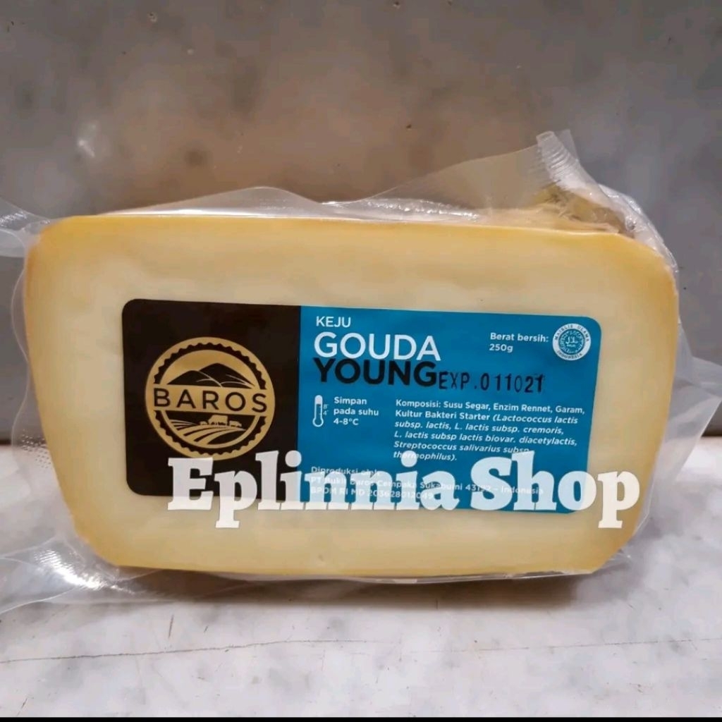 Baros Gouda Young 250 gr - Keju Gouda
