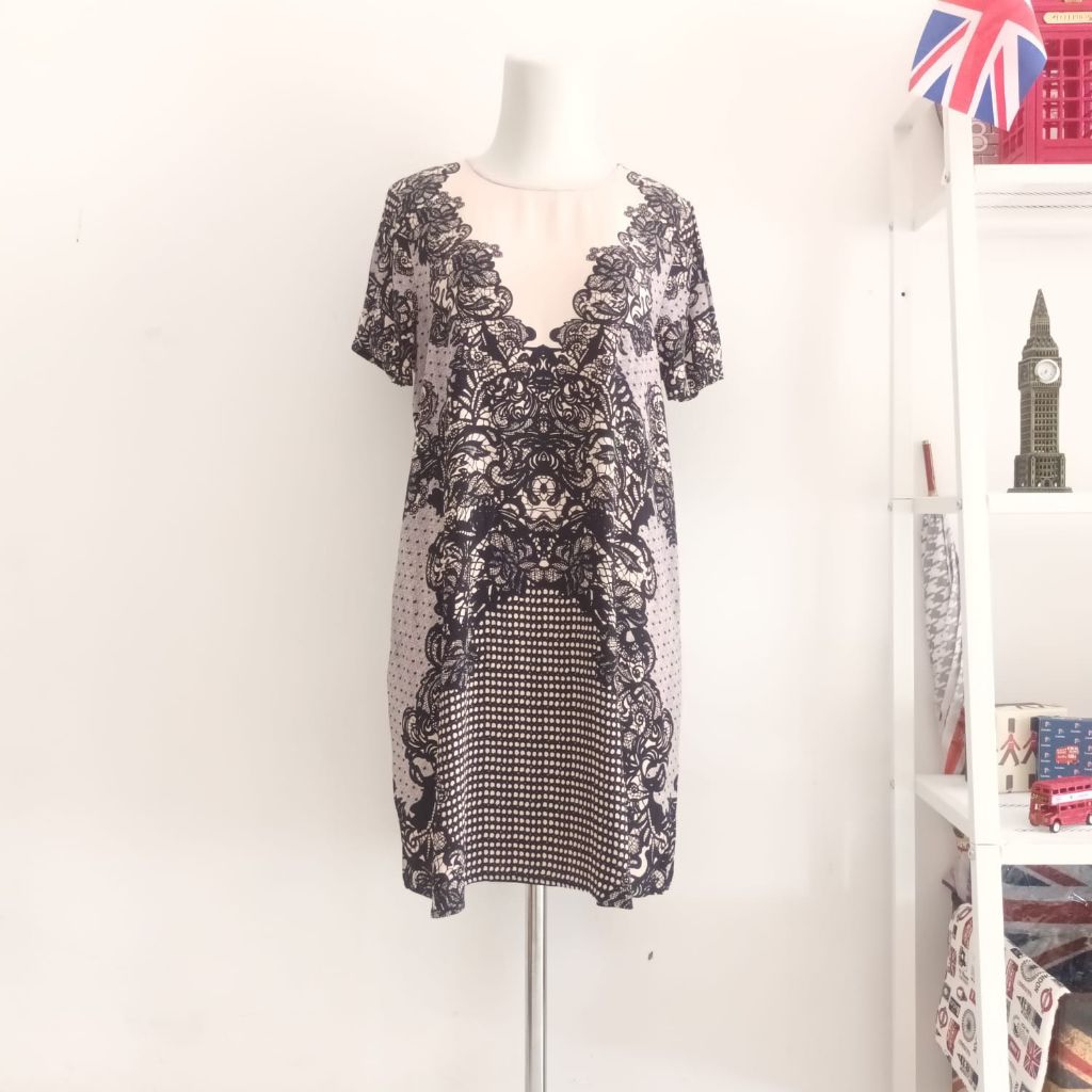 MURAH Dress Express Lace print Preloved Like New Bagus Banget