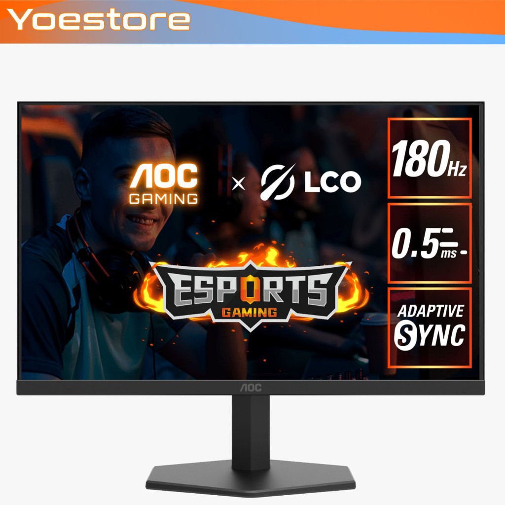 Monitor LED AOC Q27G11E / Q27G40E  27" Fast-IPS QHD 2K 1440p 180Hz HDMI 2.0x1 DP 1.4x1 0.5ms HDR10