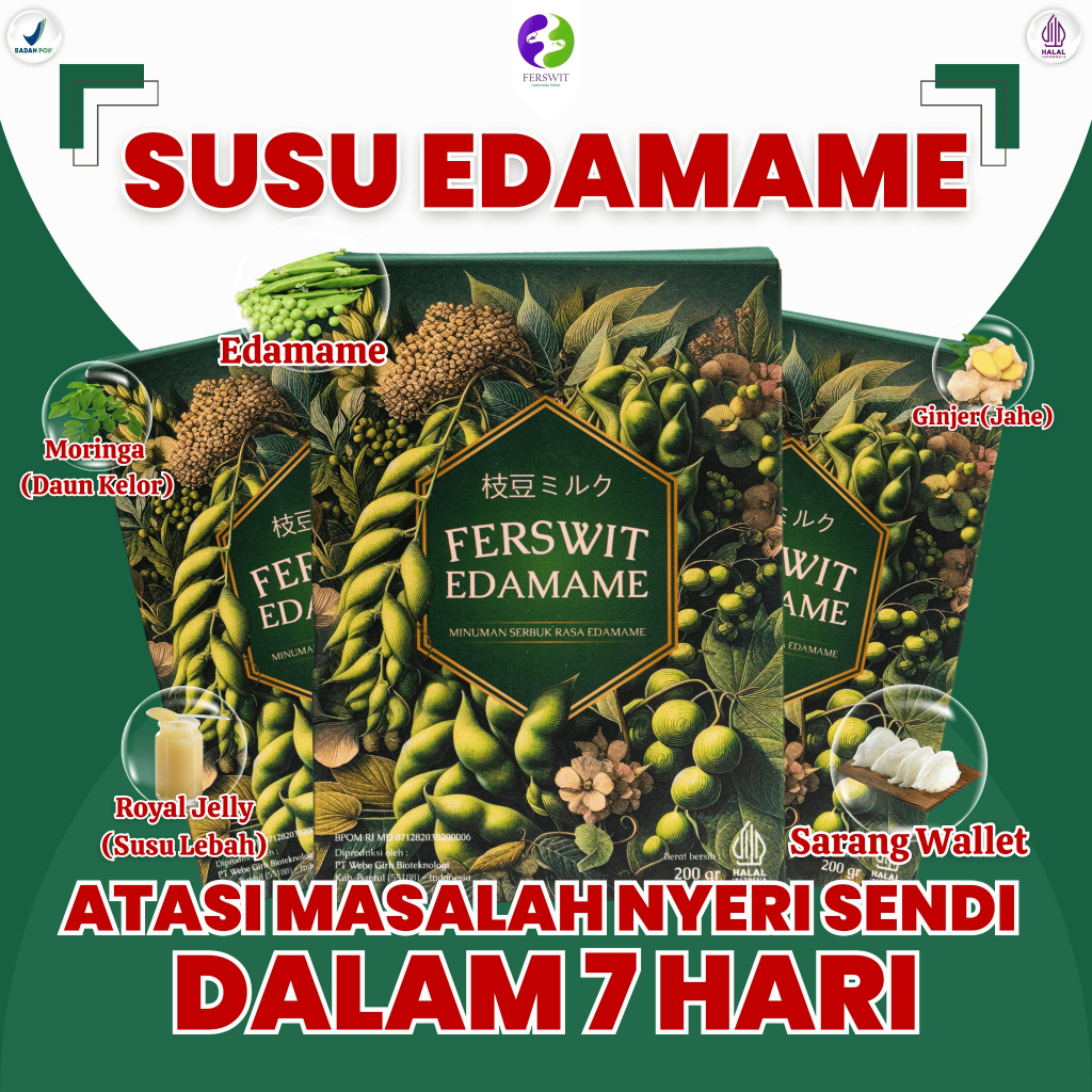 

Ferswit Susu Edamame Jepang Khusus untuk Asam Urat, Kolesterol, Nyeri Sendi & Tulang 100% Original