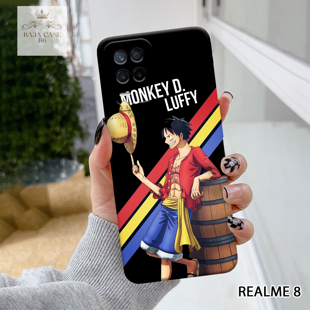 Case Realme 8 - Rajacase - casing Realme 8 - Motif case Anime - Pelindung handphone - Realme 8 - Sof