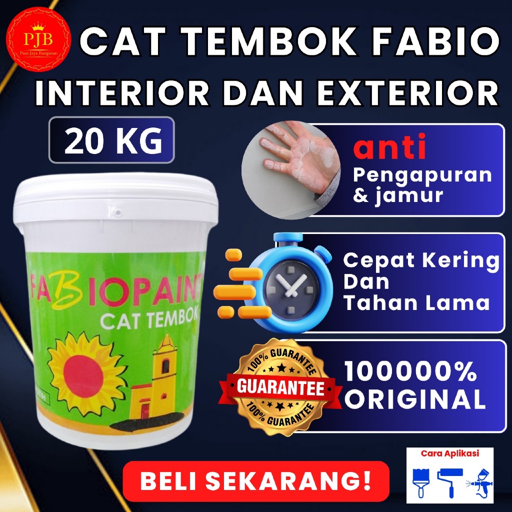 Cat Tembok Interior dan Exterior Fabio Paint 20 kg
