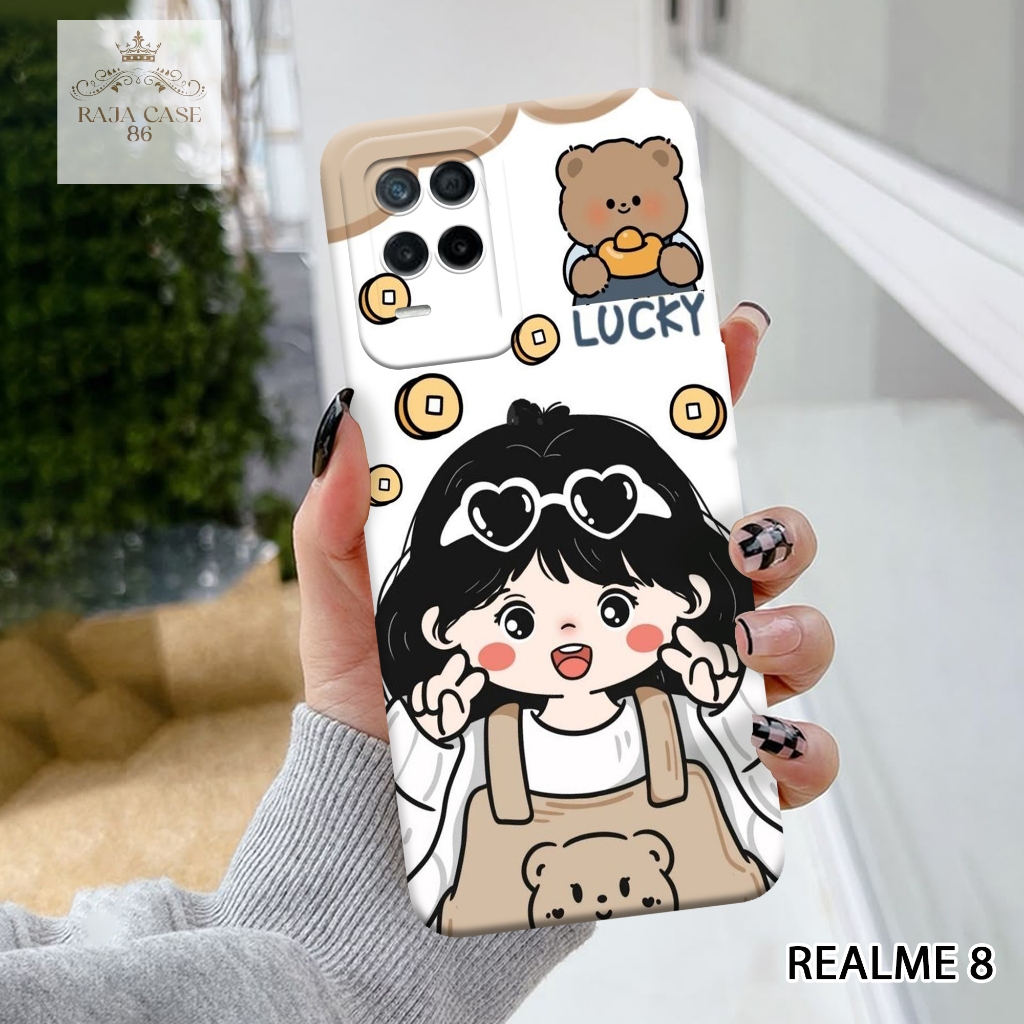 Case Realme 8 - Rajacase - casing Realme 8 - Motif case Cartoon - Pelindung handphone - Realme 8 - S