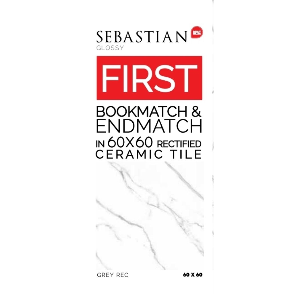 KERAMIK RECTIFIED MEREK PLATINUM TYPE SEBASTIAN GREY REC UKURAN 60X60 GLOSSY