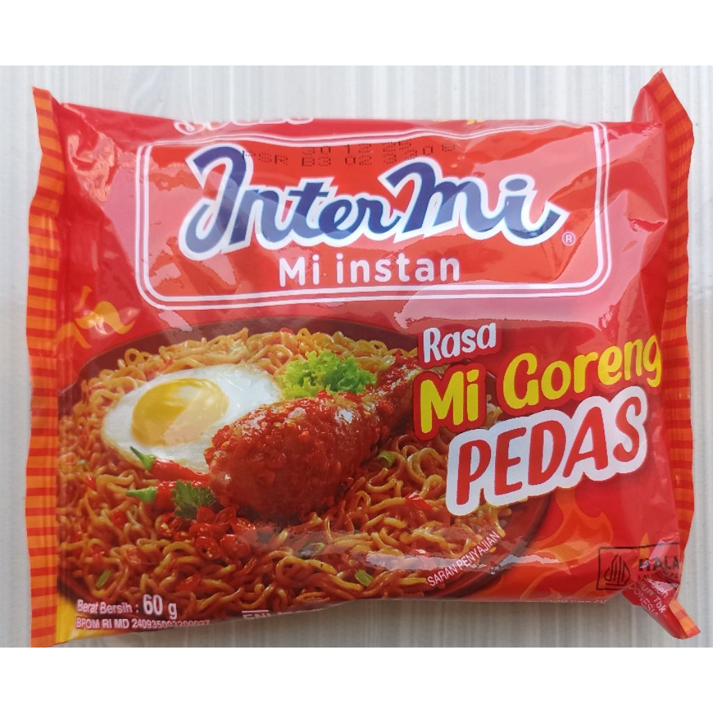 

Intermi goreng extra pedas 60 gram 1 bungkus