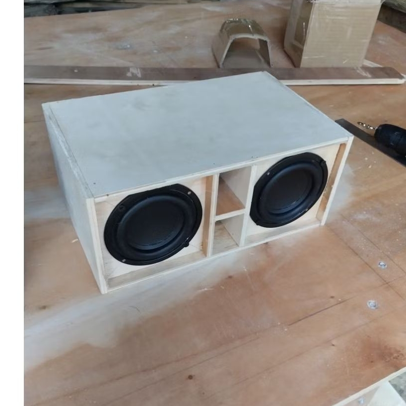 Keka'Store Box Miniscoop 4 Inch Double Box Subwoofer 4 Inch