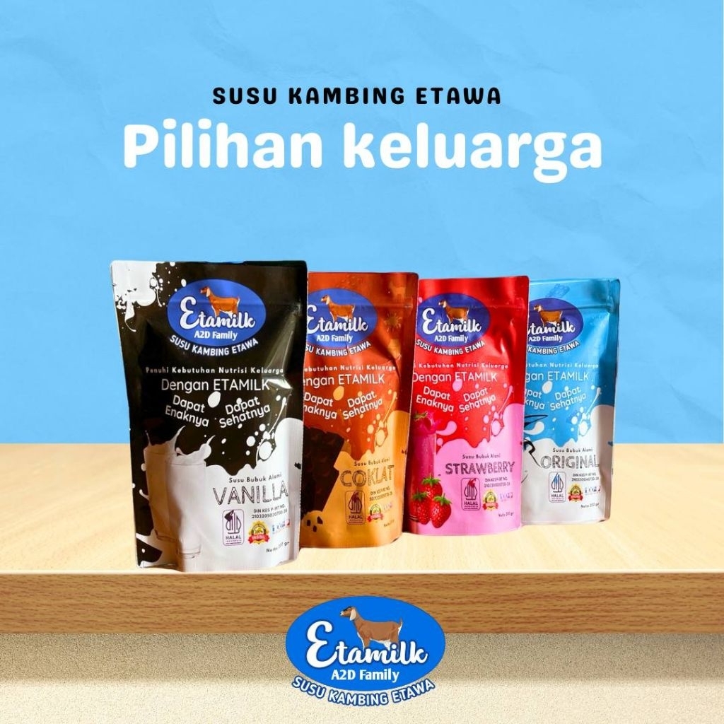 

ETAMILK A2D Family (Susu Kambing Etawa Bubuk Alami)