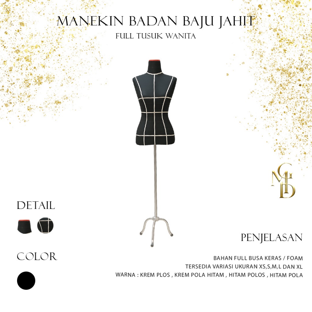 Manekin Badan Baju Jahit Full Tusuk Wanita