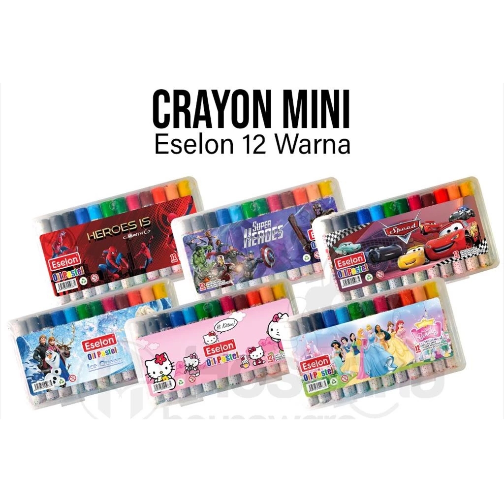 

Crayon MINI Pastel / Oil Pastel / Crayon Eselon 12 Warna