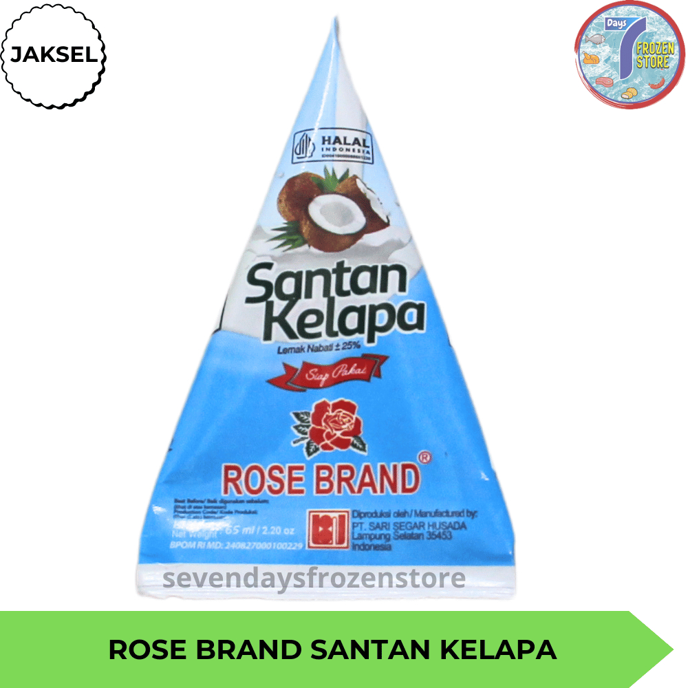 

Rose Brand Santan Kelapa Coconut Cream 65 Ml