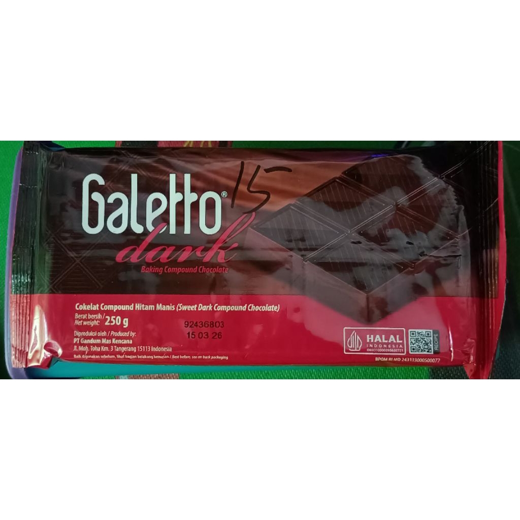 

Coklat Galetto Dark 250g