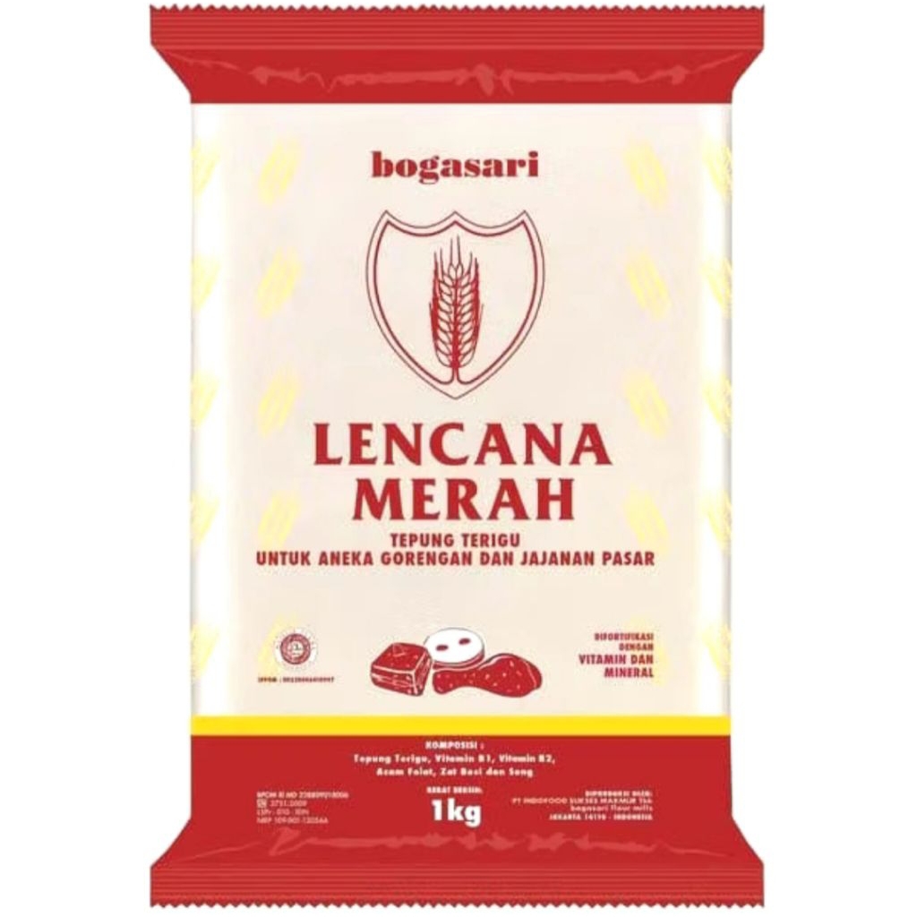 

Tepung Terigu Lencana Merah 1kg (GRATIS SENDOK)
