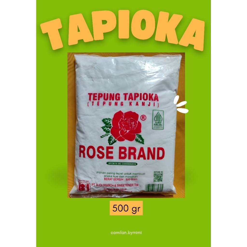 

Tepung tapioka rosebrand 500gr