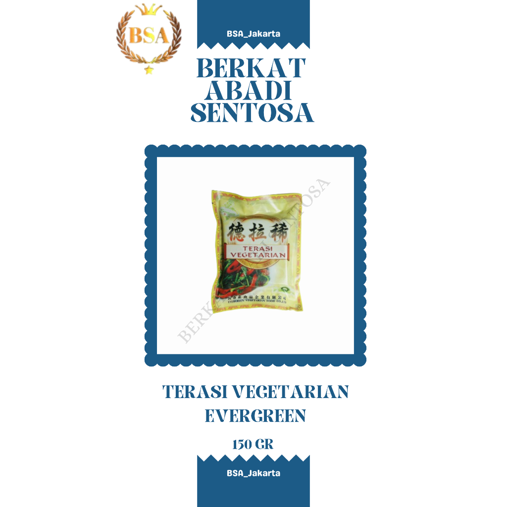 

TERASI VEGETARIAN EVERGREEN (150 GR)