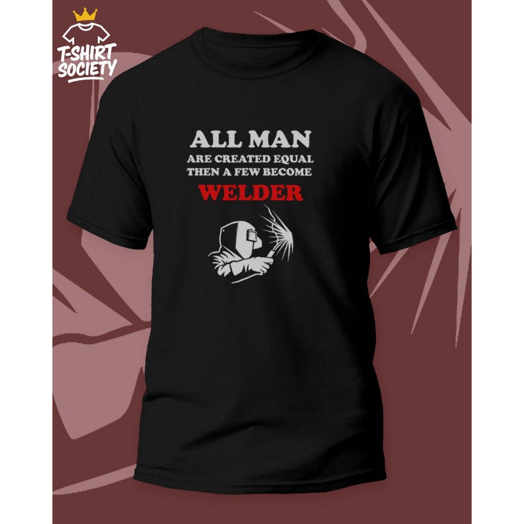 Kaos Welder | Kaos Tukang Las | Kaos Welder Cotton Combed 24s | Kaos Hitam Welder / Tukang Las | Wel
