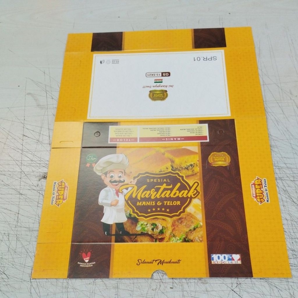 

Dus Martabak ukuran 13,5x21