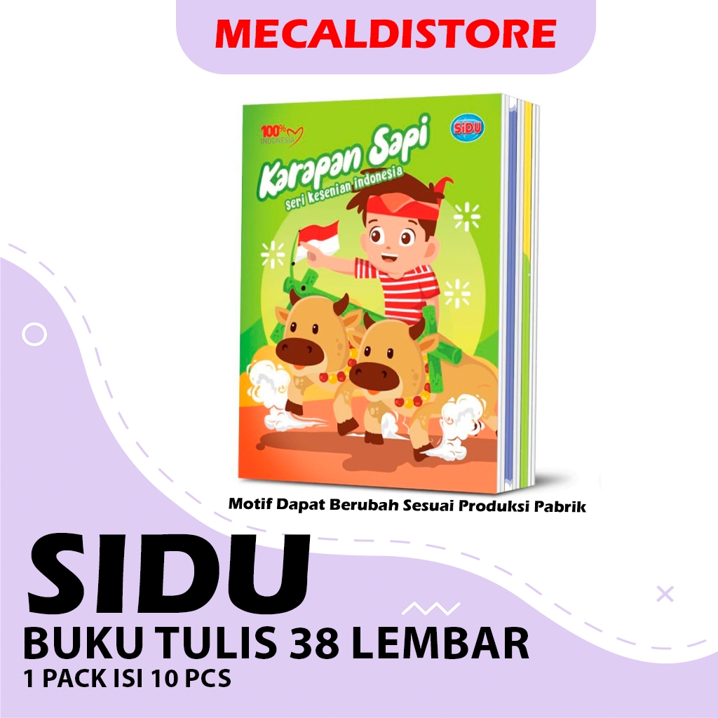 

BUKU TULIS SIDU 38 LEMBAR 1 PACK ISI 10 BUKU
