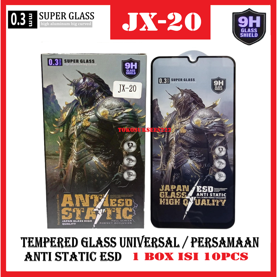 1 Box isi 10pcs Tempered Glass Full Screen JX-20 Universal Japan Glass High Quality ESD Anti Static
