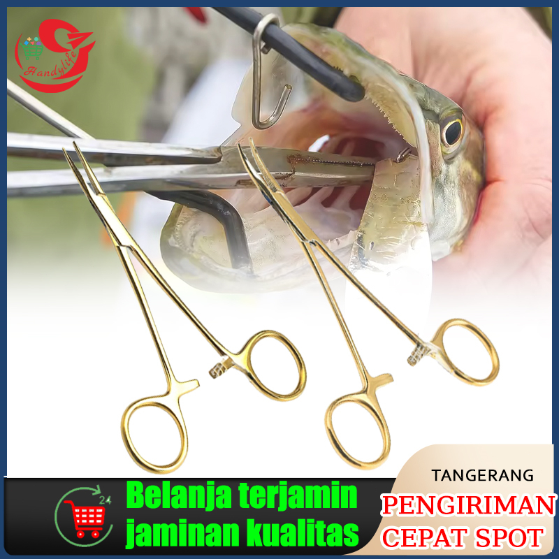 12.5cm Emas Needle Holder / Klem Jahit /Dental Needle Holder Plier