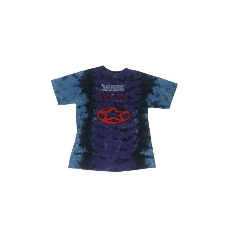 Kaos Band Rush 2112 Pentagram Tshirt Tie Dye
