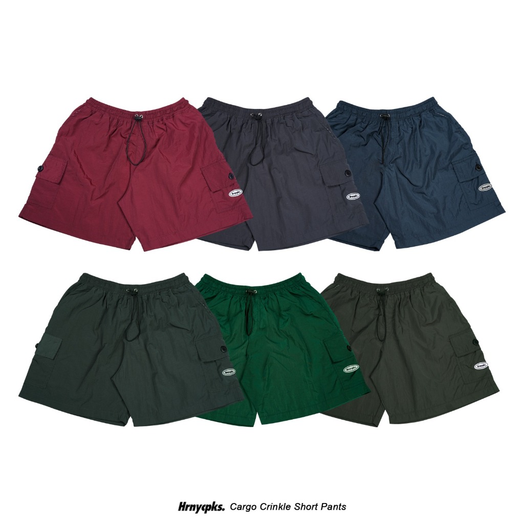 Hornycupcakes - Fordie Crinkle Cargo Pants - Celana Pendek Crinkle Cargo