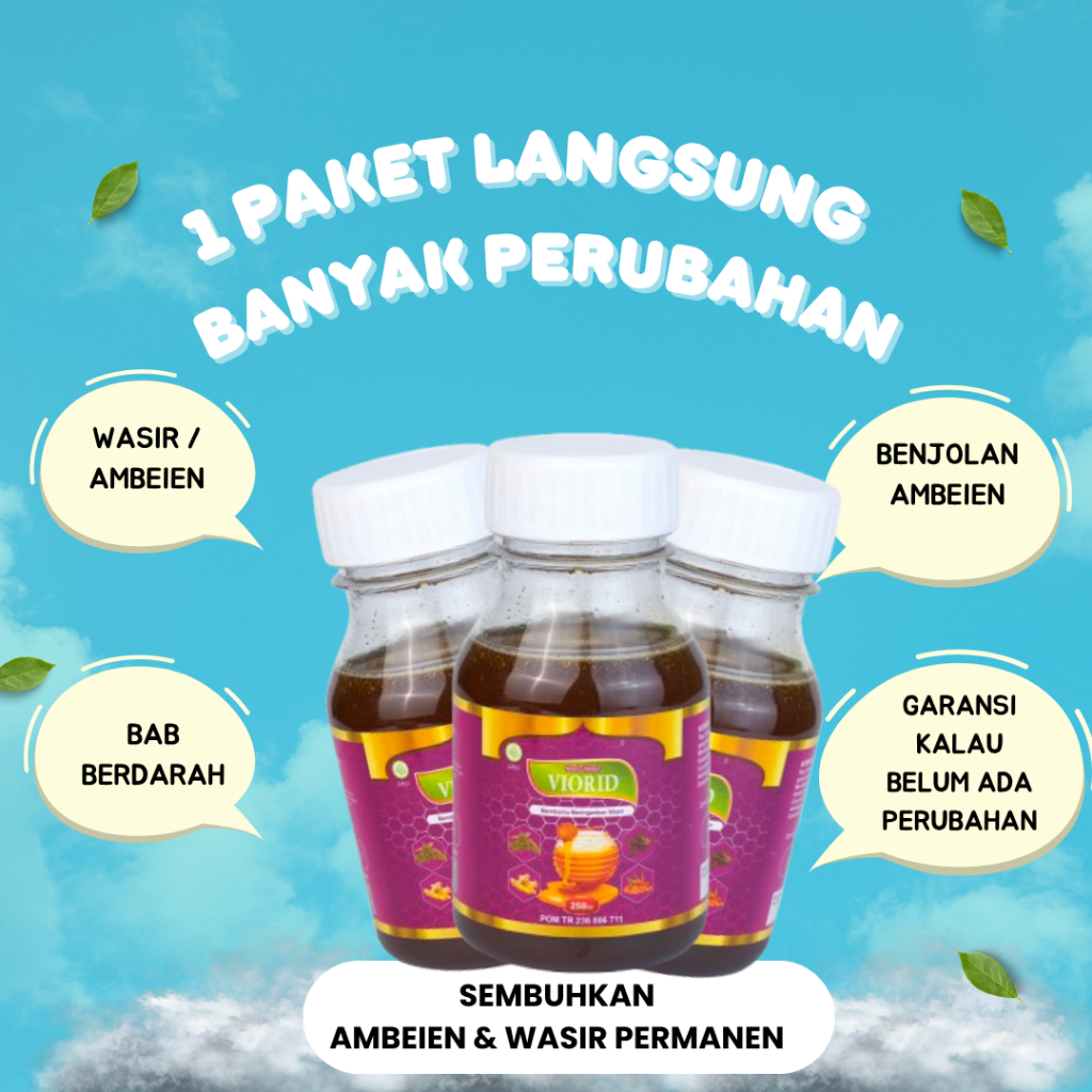 Terlaris Viorid Obat Ambeien Wasir Paling Ampuh Herbal Ambeyen Luar Dalam Stadium 1 2 3 4 Cepat Orig