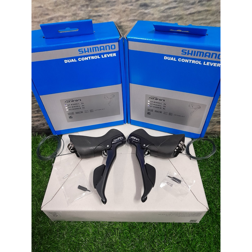 SHIFTER / BRIFTER SHIMANO SORA 2 x 9 speed RIGHT.LEFT ORIGINAL