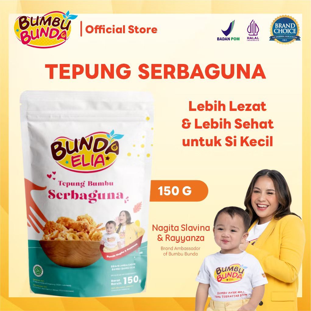 

DISKON Bumbu Bunda Tepung Bumbu Serbaguna 150 g – Tepung Crispy MPASI | Tanpa MSG & Tanpa Pengawet | Rempah Alami