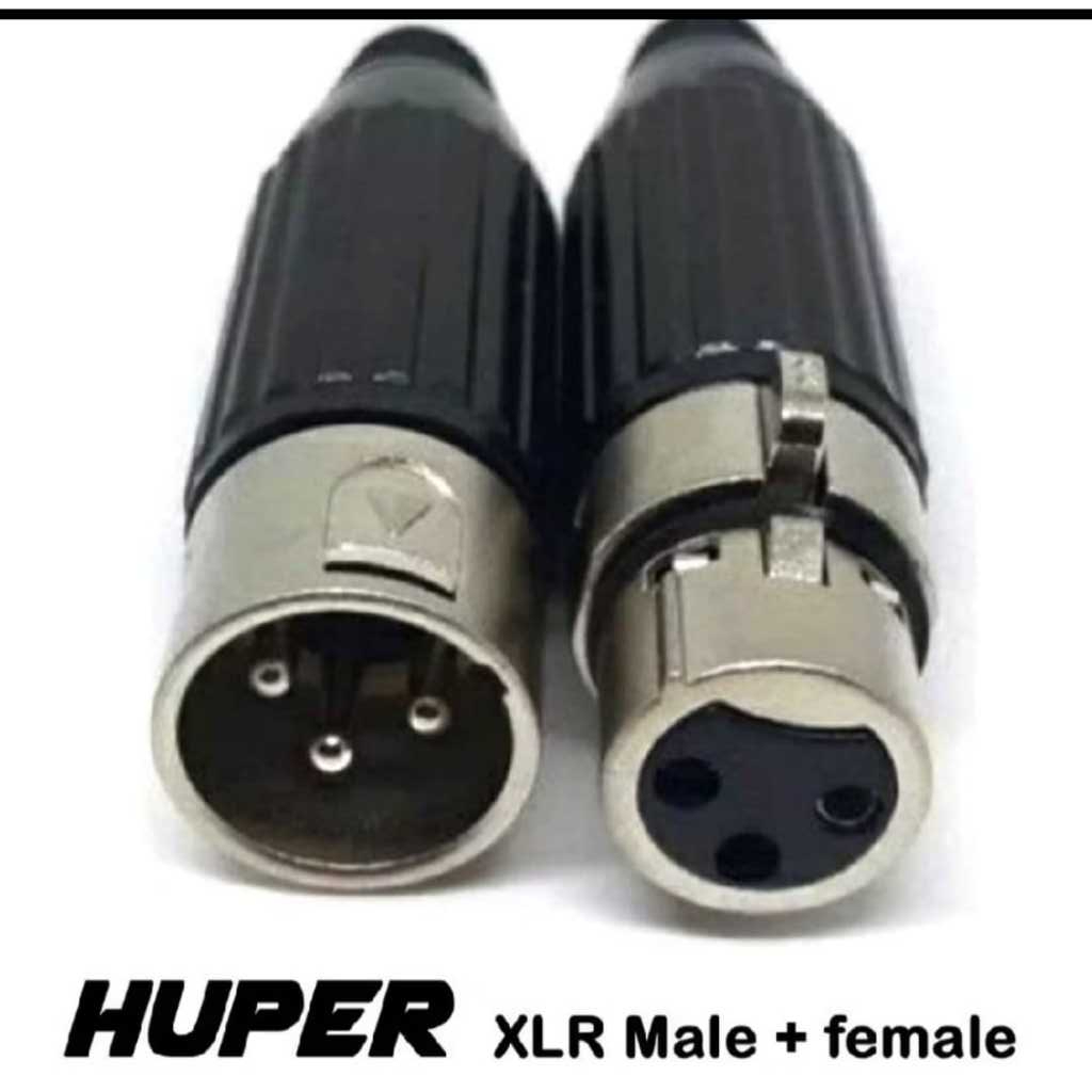 Jack Canon XLR Male + Famale Harga satu set (Sepasang) Cewek+Cowok Original