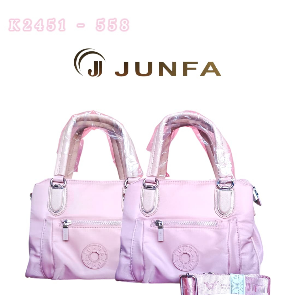 Tas Import Premium | JUNFA Tas Besar Pink K2451 - 558