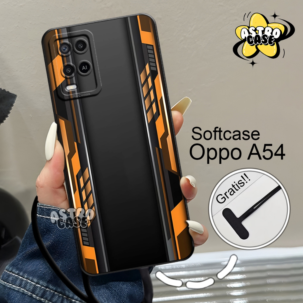 Softcase Oppo A54 Motif Geming Aesthetic Elegant Case Kekinian - Case Keren Gratis Tali Gantungan Hp