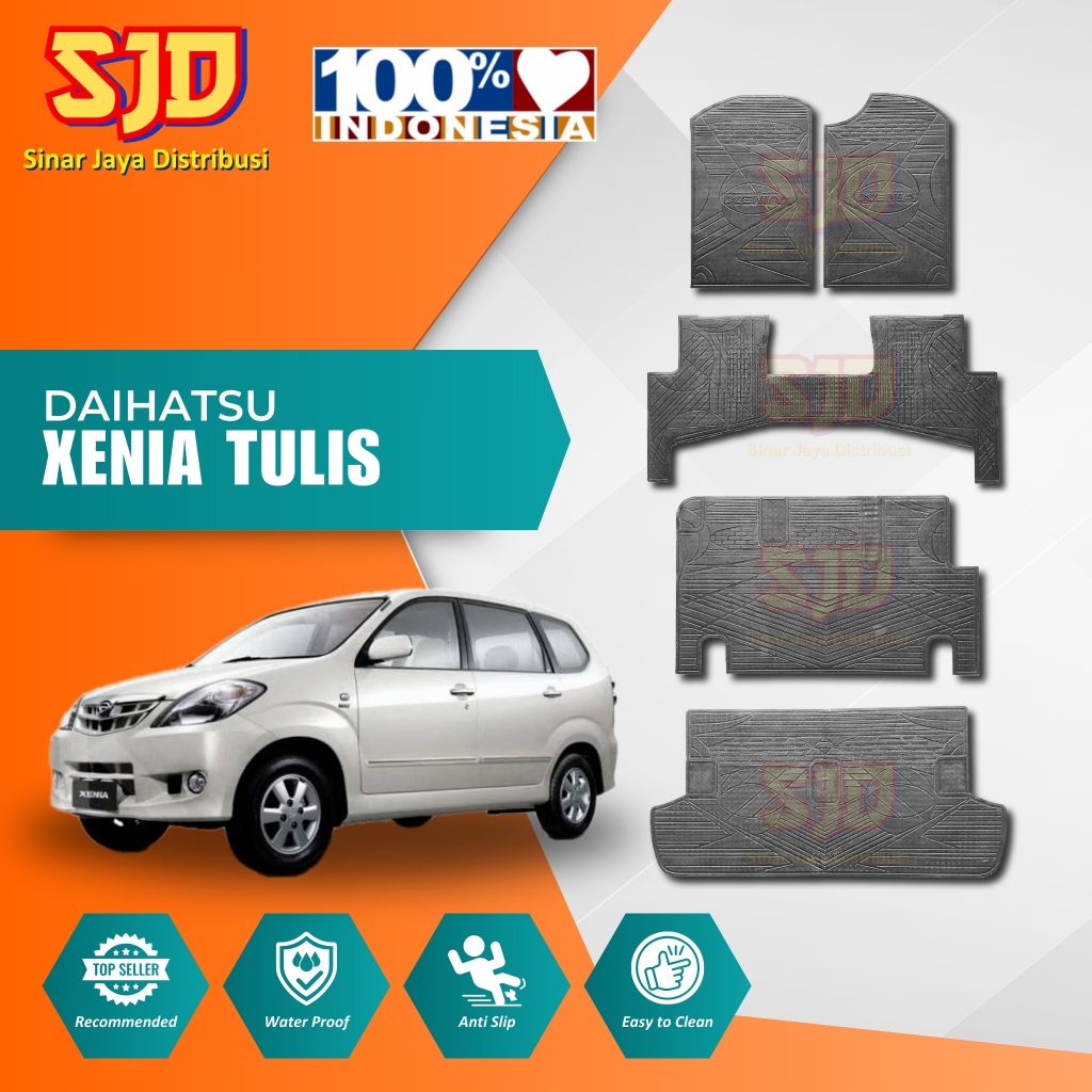 Karpet Mobil / Karpet Karet Lantai Mobil Xenia (Warna Hitam) 2003 - 2010