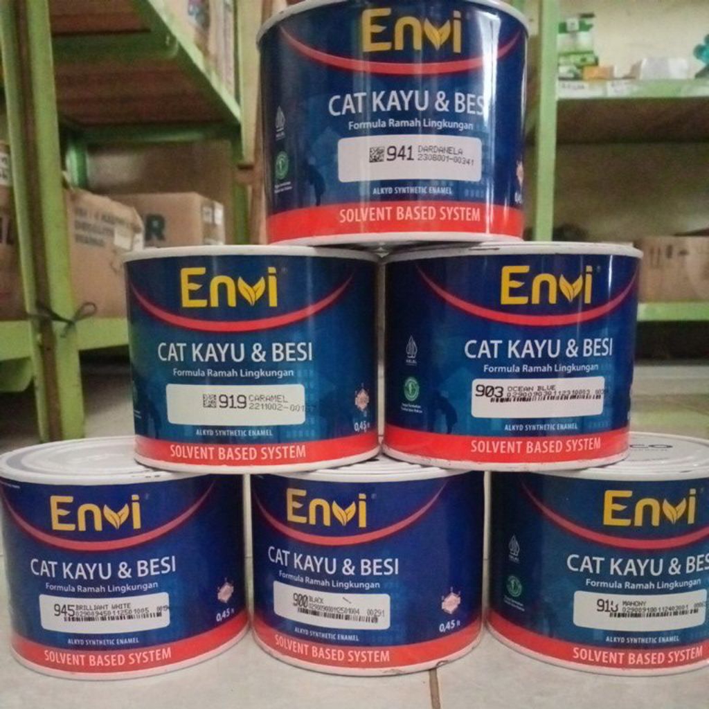 cat kayu dan besi ENVI