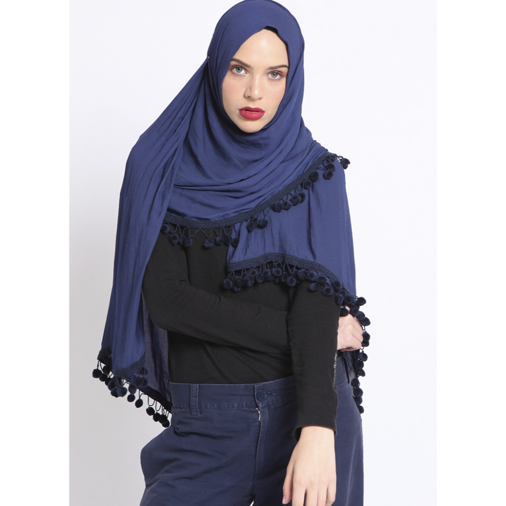 Eugeneffectes Hijab Scarf Women Pomsky Square
