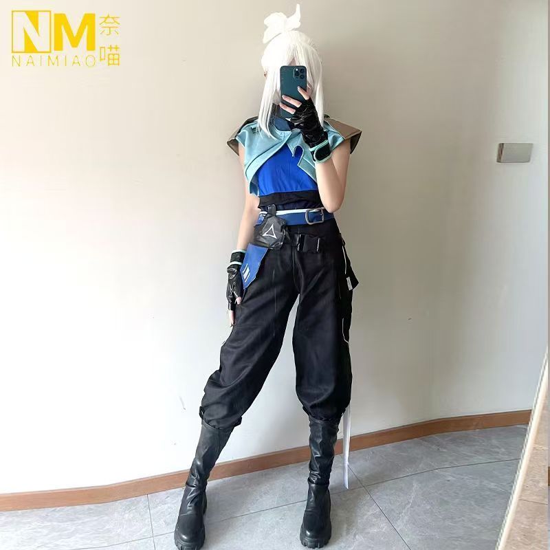 VALORANT cosplay Jett cosplay costume and Jett wig / Jett shoes