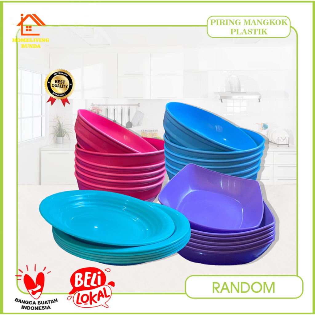 Piring Plastik / Mangkok Plastik / Piring Sambal Plastik / Piring Snack Plastik Dengan Pilihan Warna