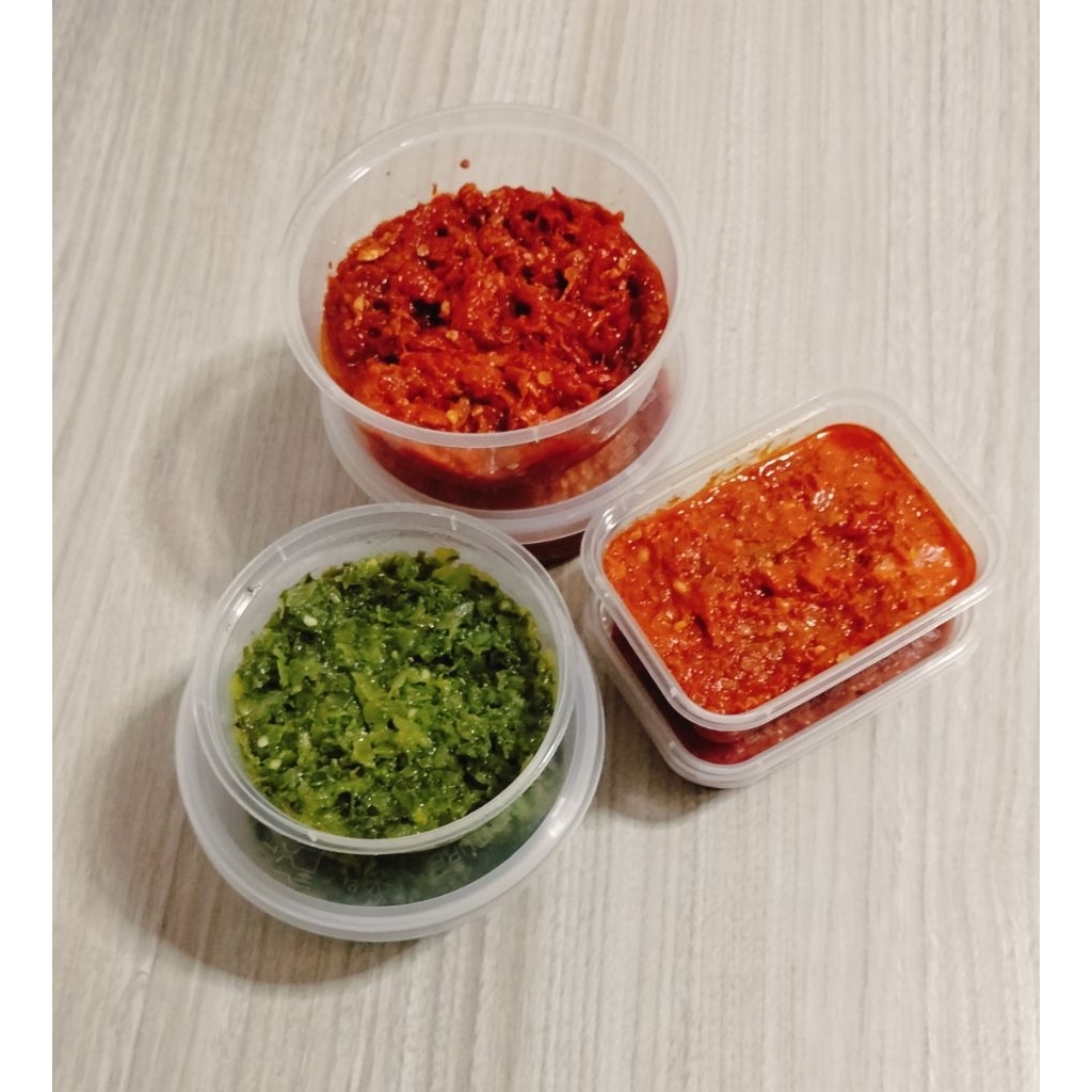 

Sambal Teri Pedas Merah/ Sambal Teri Hijau