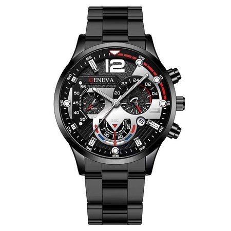 ORIGINAL Jam Tangan Pria Geneva Stainless Steel Anti Air KEKINIAN