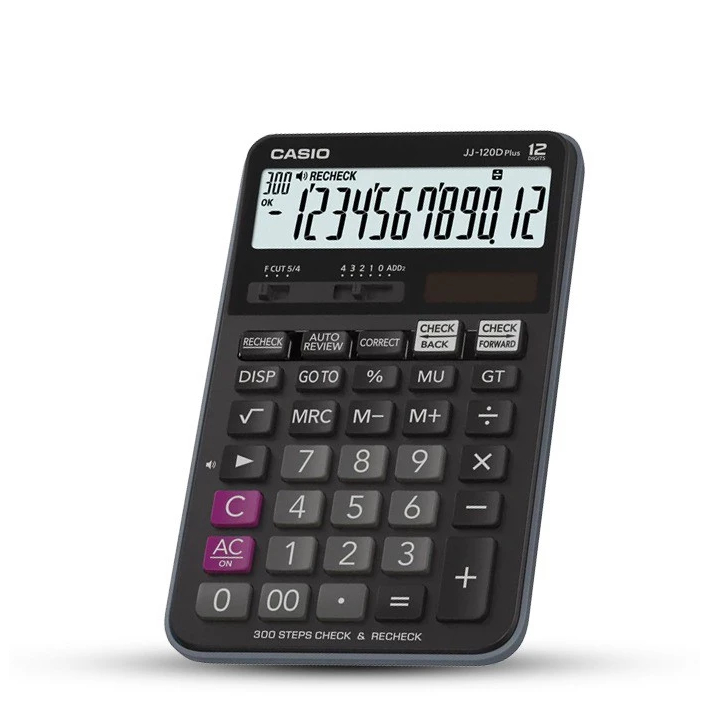 

Casio JJ-120D Plus 300 Steps Check & Correct Desktop Calculator JJ 120 GARANSI 1 TAHUN