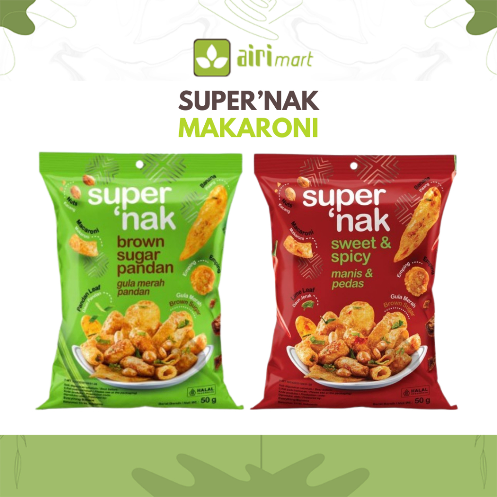

Supernak Snack Makaroni 50 Gr