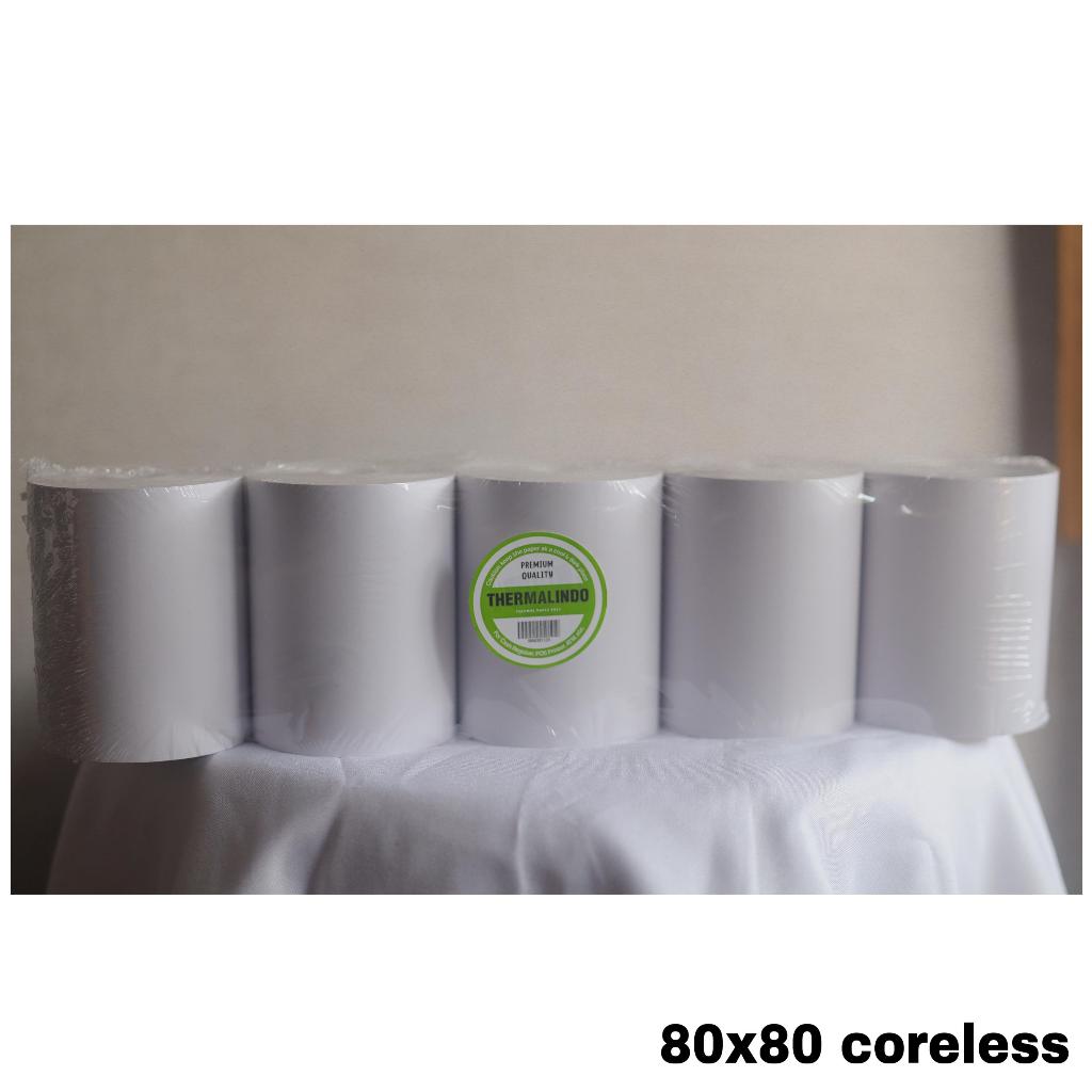 

Kertas Thermal Roll 80 x 80 MM CORELESS TERMURAH!!